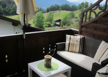 ausblick ferienwohnung reith seefeld sommer