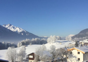 ausblick ferienwohnung reith seefeld winter